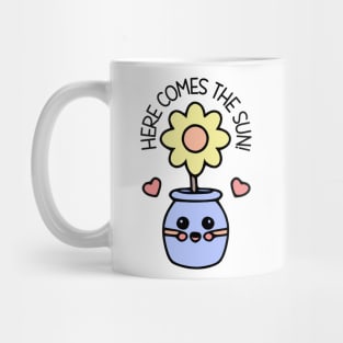 Here Comes The Sun Kawaii Cute Flower Pot Mug